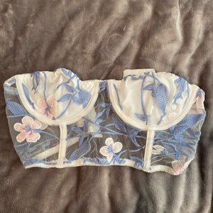 floral bandeau/cropped top
